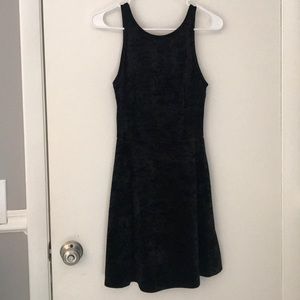 Black velvet dress